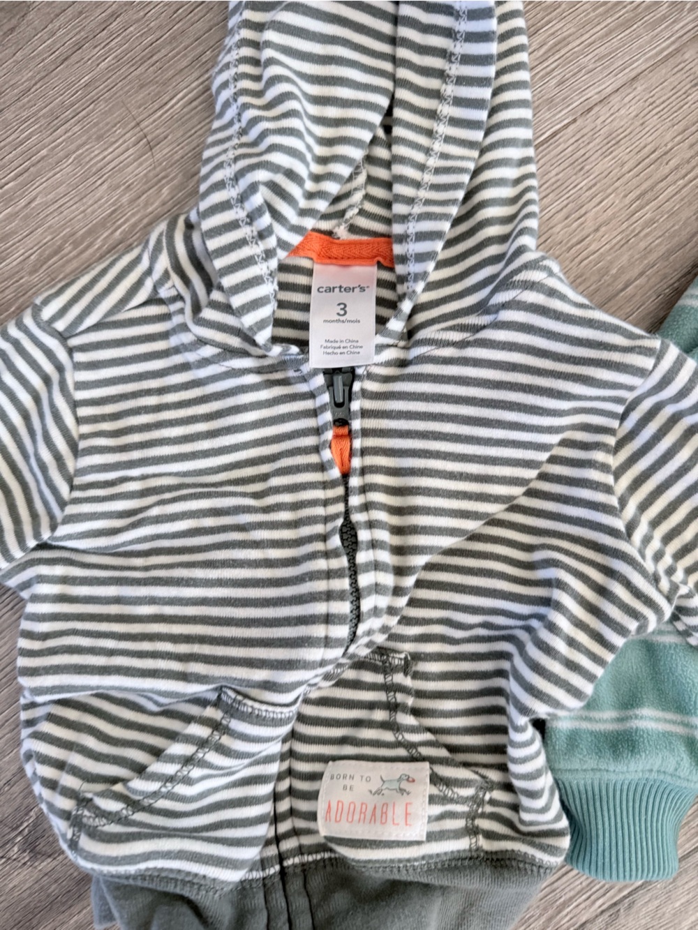 Baby 2 piece bundle zip up hoodies - Picture 2 of 4